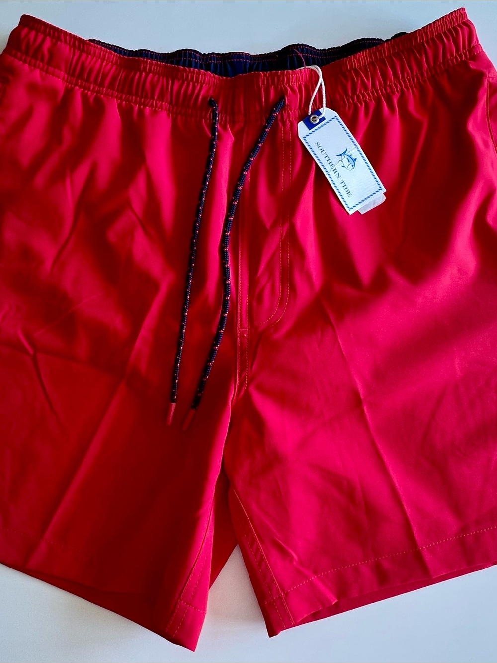 Southern Tide Bright Red Men's Swim Board Shorts